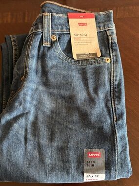 NWT Levi’s 511 Slim 26x32